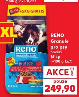 Kaufland Reno granule pro psy hovězí nabídka