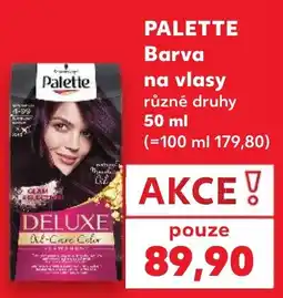 Kaufland Palette Barva na vlasy nabídka