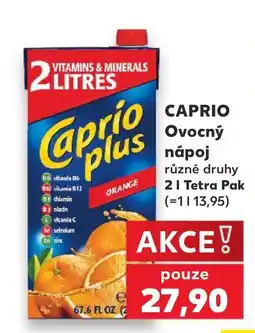 Kaufland Caprio Ovocný nápoj nabídka