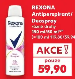 Kaufland Rexona Antiperspirant/Deospray nabídka