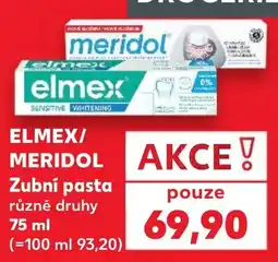 Kaufland Elmex/meridol zubní pasta nabídka