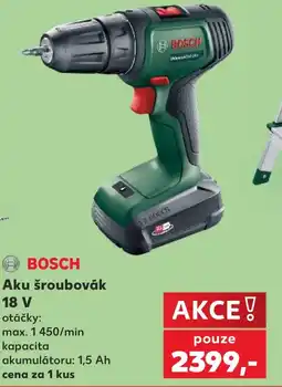 Kaufland Bosch aku šroubovák 18 v nabídka
