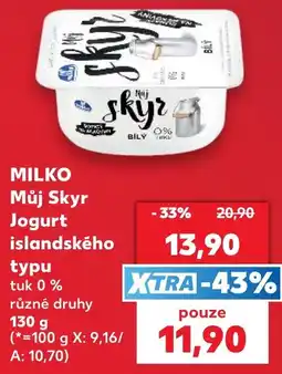 Kaufland Milko Můj Skyr nabídka