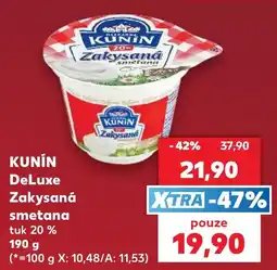 Kaufland Kunín DeLuxe Zakysaná smetana nabídka
