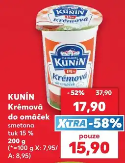 Kaufland Kunín krémová do omáček nabídka