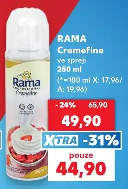 Kaufland Rama Cremefine nabídka