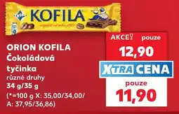 Kaufland Orion kofila čokoládová tyčinka nabídka