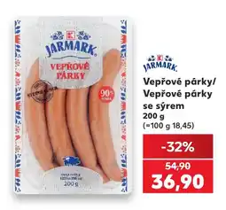 Kaufland Jarmark vepřové párky se sýrem nabídka