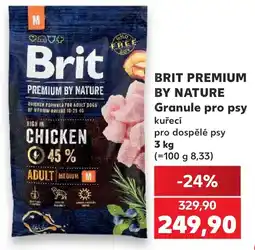 Kaufland Brit premium by nature granule pro psy nabídka