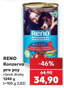 Kaufland Reno konzerva pro psy nabídka