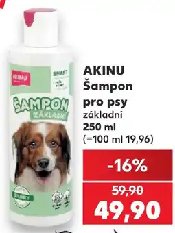 Kaufland Akinu šampon pro psy základní nabídka