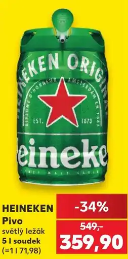 Kaufland Heineken pivo světlý ležák nabídka