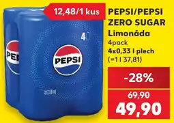 Kaufland Pepsi zero sugar limonáda nabídka