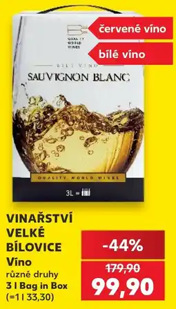 Kaufland Vinařství Velké Bílovice Víno nabídka