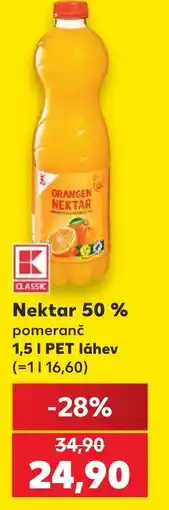Kaufland K Classic Nektar 50 % pomeranč nabídka