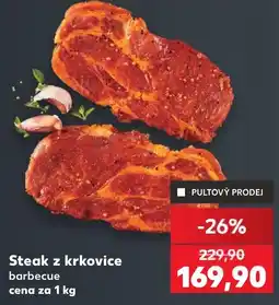 Kaufland Steak z krkovice barbecue nabídka