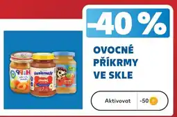 Kaufland Ovocné příkrmy ve skle nabídka