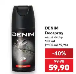 Kaufland Denim deospray nabídka