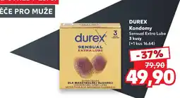 Kaufland Durex kondomy sensuál extra lube nabídka