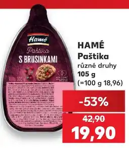 Kaufland Hamé paštika s brusinkami nabídka