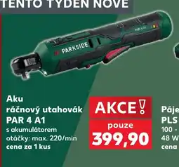 Kaufland Parkside aku ráčnový utahovák par 4 a1 nabídka