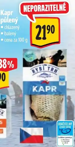 Albert Rybí trh kapr nabídka