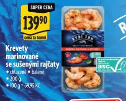 Albert Rybítrh krevety marinované se sušenými rajčaty nabídka