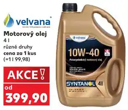 Kaufland Velvana motorový olej nabídka