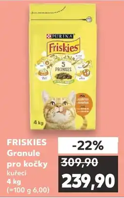 Kaufland Friskies Granule pro kočky kuřecí nabídka