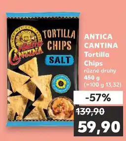 Kaufland Antica Cantina Tortilla Chips Salt nabídka