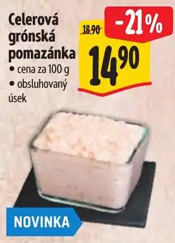 Albert Celerová grónská pomazánka nabídka
