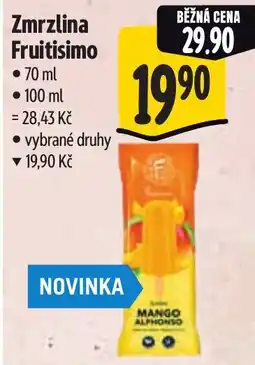 Albert Fruitisimo zmrzlina nabídka