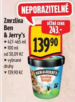 Albert Ben & Jerry's Zmrzlina nabídka