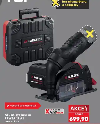 Kaufland Parkside aku úhlová bruska PPWSA 12 A1 nabídka