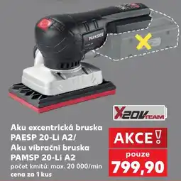 Kaufland Parkside aku excentrická bruska paesp 20-li a2/ aku vibrační bruska pamsp 20-li a2 nabídka