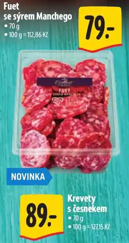 Albert Fuet se sýrem Manchego nabídka