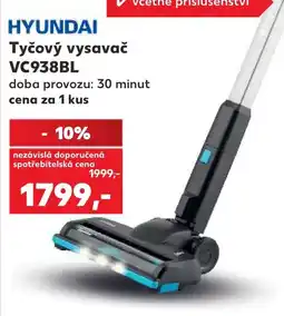 Kaufland Hyundai tyčový vysavač vc938bl nabídka