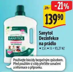 Albert Sanytol Dezinfekce na prádlo nabídka