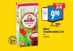 Albert Albert Trvanlivé mléko 3,5% nabídka