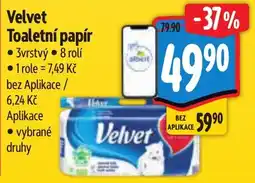 Albert Velvet toaletní papír nabídka