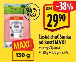 Albert Česká chuť Šunka od kosti MAXI nabídka