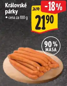 Albert Královské párky nabídka