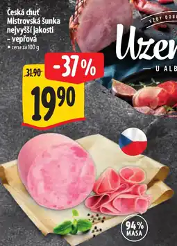 Albert Ceska chut mistrovská šunka nejvyssi jakosti vepřová nabídka