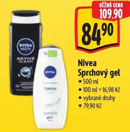 Albert Nivea sprchový gel nabídka