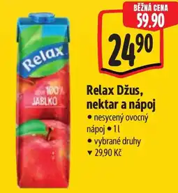 Albert Relax Džus, nektar a nápoj nabídka