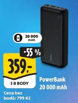 Albert PowerBank 20 000 mAh nabídka