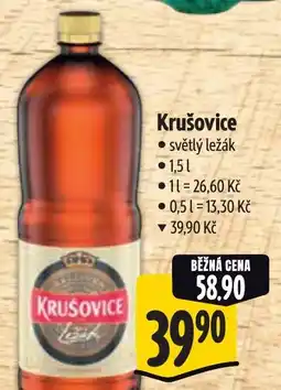 Albert Krušovice světlý ležák nabídka