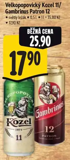 Albert Kozel 11 Gambrinus Patron 12 nabídka