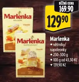 Albert Marlenka větrníky/napoleonky nabídka