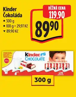 Albert Kinder Cokolada nabídka
